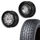 175/80R16<br> 選べるタイヤセット <br>【純正車輌 適合】<br> The First <br>センターカバー2枚セット<br>コンプトン ガーデナ<br> 16x5.5J +20 139.7 5H <br> ジムニー<br>1本価格