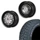 195R16<br> 選べるタイヤセット <br>【1インチUP 推奨】<br> The First <br>センターカバー2枚セット<br>コンプトン ガーデナ <br>16×5.5J +20 139.7 5H <br> ジムニー<br>1本価格