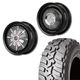 195R16<br> 選べるタイヤセット <br>【1インチUP 推奨】<br> The First <br>センターカバー2枚セット<br>コンプトン ガーデナ <br>16×5.5J +20 139.7 5H <br> ジムニー<br>1本価格