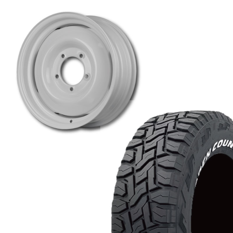 185/85R16 選べるタイヤセット <br> オールドスタイルスチール