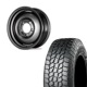 185/85R16 選べるタイヤセット <br> オールドスタイルスチールホイール 16×5.5J +20 139.7 5H <br> 1本価格 ジムニー シーエルリンク