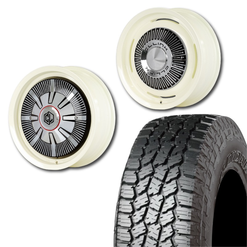 215/70R16<br> 選べるタイヤセット <br>【1インチUP 推奨】<br>【オーバーフェンダー 推奨】<br> The First <br>センターカバー2枚セット<br>コンプトン ガーデナ <br>16×5.5J +20 139.7 5H <br> ジムニー<br>1本価格