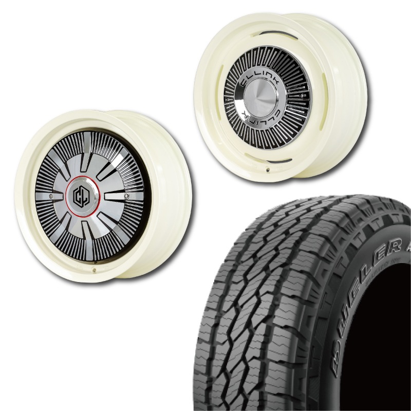 215/70R16<br> 選べるタイヤセット <br>【1インチUP 推奨】<br>【オーバーフェンダー 推奨】<br> The First <br>センターカバー2枚セット<br>コンプトン ガーデナ <br>16×5.5J +20 139.7 5H <br> ジムニー<br>1本価格