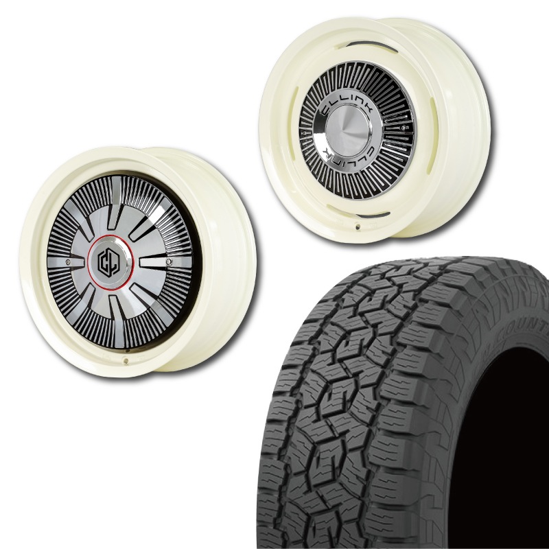 215/70R16<br> 選べるタイヤセット <br>【1インチUP 推奨】<br>【オーバーフェンダー 推奨】<br> The First <br>センターカバー2枚セット<br>コンプトン ガーデナ <br>16×5.5J +20 139.7 5H <br> ジムニー<br>1本価格