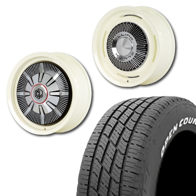 215/70R16<br> 選べるタイヤセット <br>【1インチUP 推奨】<br>【オーバーフェンダー 推奨】<br> The First <br>センターカバー2枚セット<br>コンプトン ガーデナ <br>16×5.5J +20 139.7 5H <br> ジムニー<br>1本価格