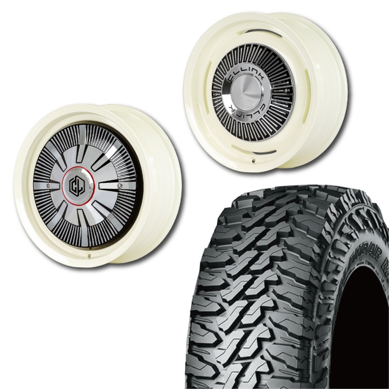 215/70R16<br> 選べるタイヤセット <br>【1インチUP 推奨】<br>【オーバーフェンダー 推奨】<br> The First <br>センターカバー2枚セット<br>コンプトン ガーデナ <br>16×5.5J +20 139.7 5H <br> ジムニー<br>1本価格