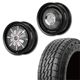 215/70R16<br> 選べるタイヤセット <br>【1インチUP 推奨】<br>【オーバーフェンダー 推奨】<br> The First <br>センターカバー2枚セット<br>コンプトン ガーデナ <br>16×5.5J +20 139.7 5H <br> ジムニー<br>1本価格