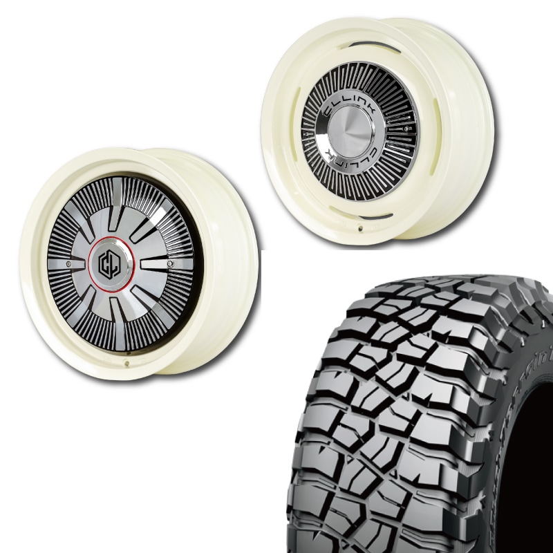 取引中3月末まで値下げ中　【美品バリ目】　225/75R16   アルミホイール付 225/75R16<br> 選べるタイヤセット <br>【3インチUP 推奨】<br