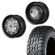 225/75R16<br> 選べるタイヤセット <br>【3インチUP 推奨】<br>【オーバーフェンダー 推奨】<br> The First <br>センターカバー2枚セット<br>コンプトン ガーデナ <br>16×5.5J +20 139.7 5H <br> ジムニー<br>1本価格
