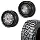 225/75R16<br> 選べるタイヤセット <br>【3インチUP 推奨】<br>【オーバーフェンダー 推奨】<br> The First <br>センターカバー2枚セット<br>コンプトン ガーデナ <br>16×5.5J +20 139.7 5H <br> ジムニー<br>1本価格