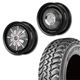 225/75R16<br> 選べるタイヤセット <br>【3インチUP 推奨】<br>【オーバーフェンダー 推奨】<br> The First <br>センターカバー2枚セット<br>コンプトン ガーデナ <br>16×5.5J +20 139.7 5H <br> ジムニー<br>1本価格