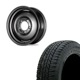 225/75R16 選べるタイヤセット <br> オールドスタイルスチールホイール 16×5.5J +20 139.7 5H <br> 1本価格 ジムニー シーエルリンク
