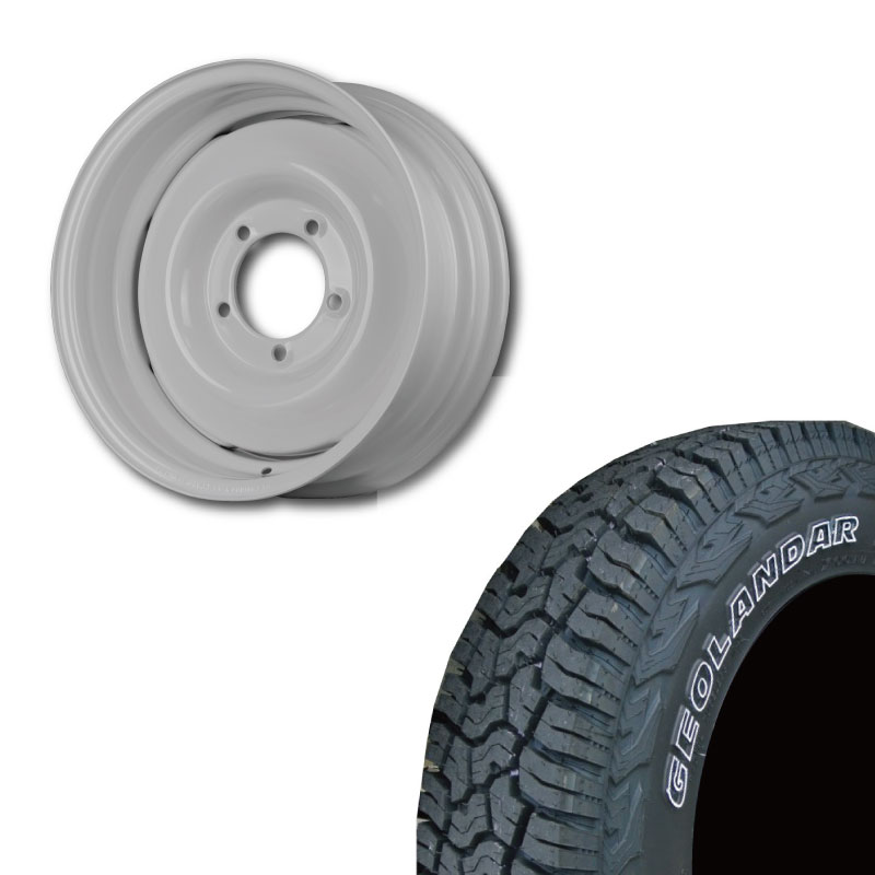 225/75R16 選べるタイヤセット <br> オールドスタイルスチールホイール 16×6J -5 139.7 5H <br> 1本価格 シエラ シーエルリンク