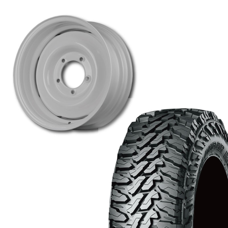 225/75R16 選べるタイヤセット <br> オールドスタイルスチールホイール 16×6J -5 139.7 5H <br> 1本価格 シエラ シーエルリンク
