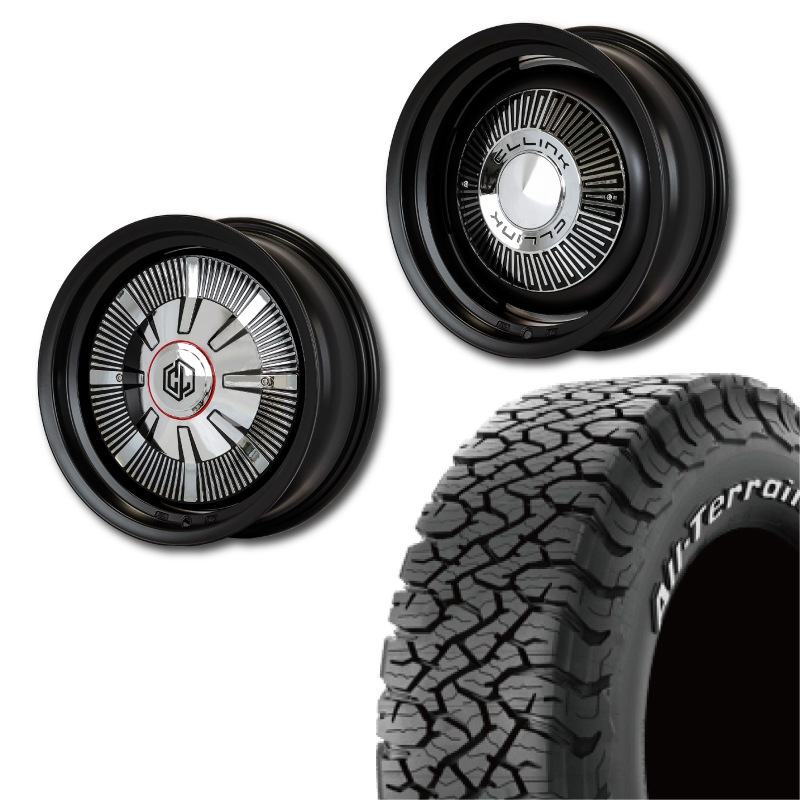225/70R16<br> 選べるタイヤセット <br>【1～2インチUP 推奨】<br> The First <br>センターカバー2枚セット<br>コンプトン ガーデナ <br>16×6J -5 139.7 5H <br> シエラ ノマド<br>1本価格
