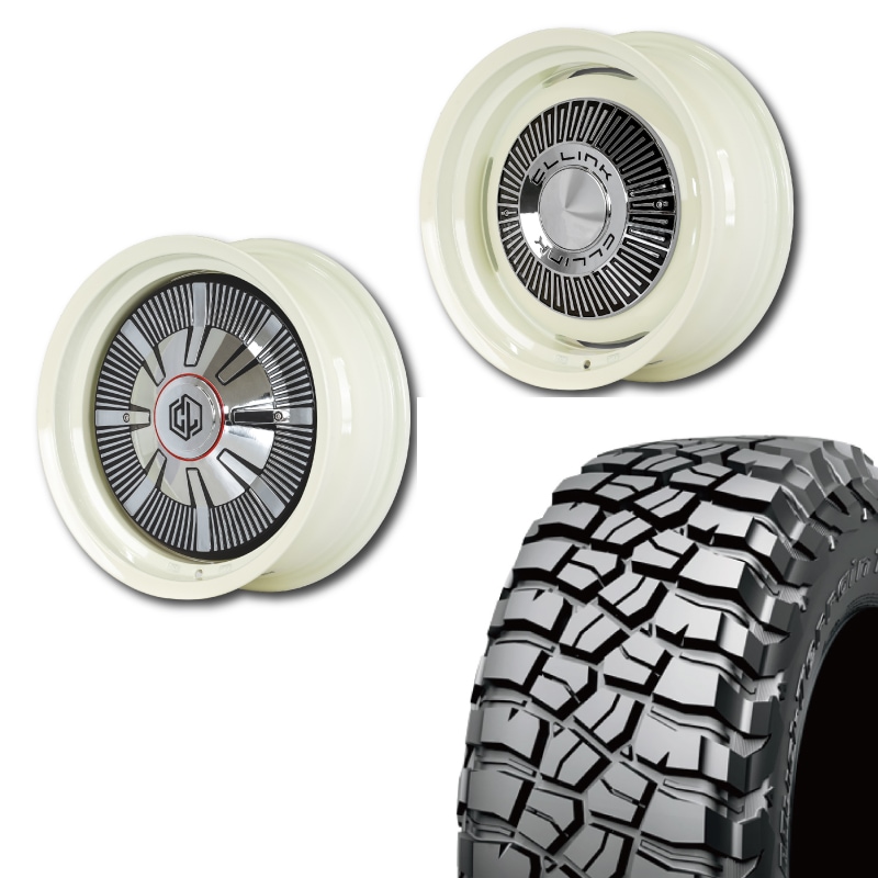 タイヤテーブル φ550 or φ600 + OPTいろいろ 225/75R16<br> 選べるタイヤセット <br>【3インチUP 推奨】<br> The