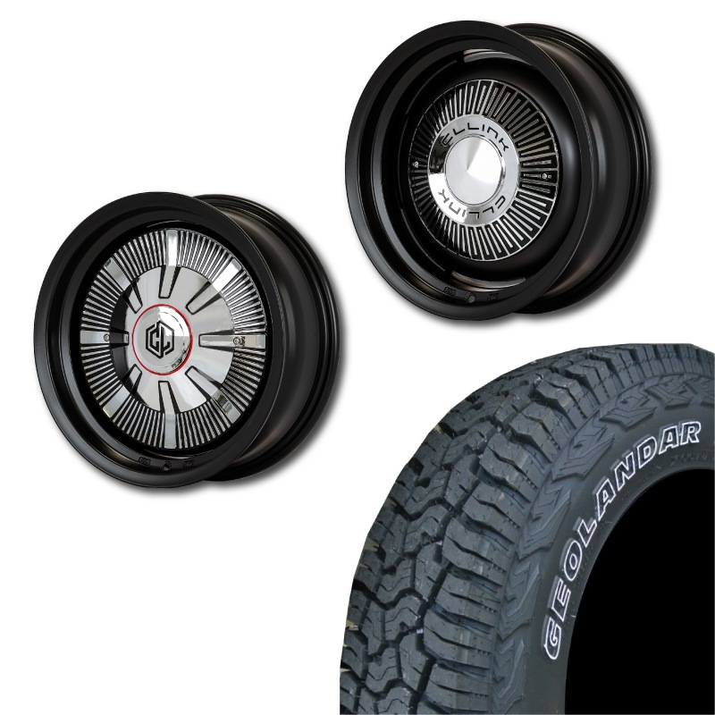 225/75R16<br> 選べるタイヤセット <br>【3インチUP 推奨】<br> The First <br>センターカバー2枚セット<br>コンプトン ガーデナ <br>16×6J -5 139.7 5H <br> シエラ ノマド<br>1本価格