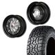 225/75R16<br> 選べるタイヤセット <br>【3インチUP 推奨】<br> The First <br>センターカバー2枚セット<br>コンプトン ガーデナ <br>16×6J -5 139.7 5H <br> シエラ ノマド<br>1本価格