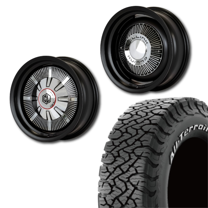 235/70R16<br> 選べるタイヤセット <br>【3インチUP 推奨】<br> The First <br>センターカバー2枚セット<br>コンプトン ガーデナ <br>16×6J -5 139.7 5H <br> シエラ ノマド<br>1本価格