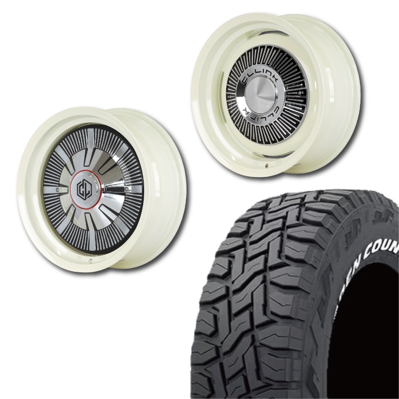 235/70R16<br> 選べるタイヤセット <br>【3インチUP 推奨】<br> The First <br>センターカバー2枚セット<br>コンプトン ガーデナ <br>16×6J -5 139.7 5H <br> シエラ ノマド<br>1本価格