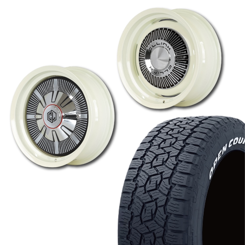 215/70R16<br> 選べるタイヤセット <br>【純正車輌 適合】<br> The First <br>センターカバー2枚セット<br>コンプトン ガーデナ <br>16×6J -5 139.7 5H <br> シエラ ノマド<br>1本価格