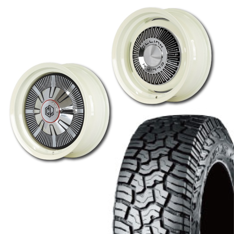 215/70R16<br> 選べるタイヤセット <br>【純正車輌 適合】<br> The First <br>センターカバー2枚セット<br>コンプトン ガーデナ <br>16×6J -5 139.7 5H <br> シエラ ノマド<br>1本価格