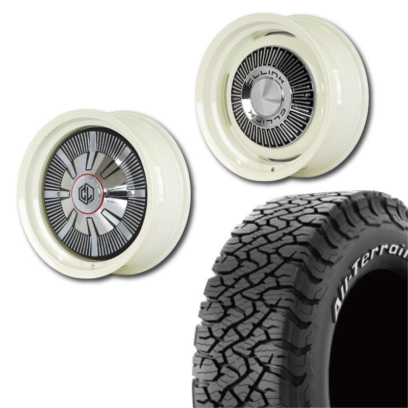 215/70R16<br> 選べるタイヤセット <br>【純正車輌 適合】<br> The First <br>センターカバー2枚セット<br>コンプトン ガーデナ <br>16×6J -5 139.7 5H <br> シエラ ノマド<br>1本価格