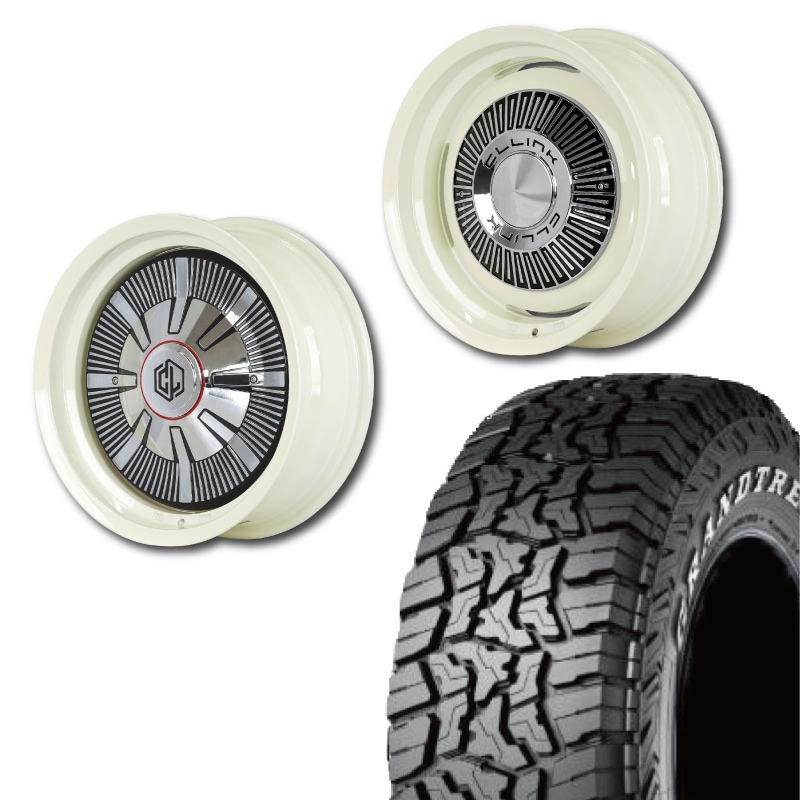 215/70R16<br> 選べるタイヤセット <br>【純正車輌 適合】<br> The First <br>センターカバー2枚セット<br>コンプトン ガーデナ <br>16×6J -5 139.7 5H <br> シエラ ノマド<br>1本価格