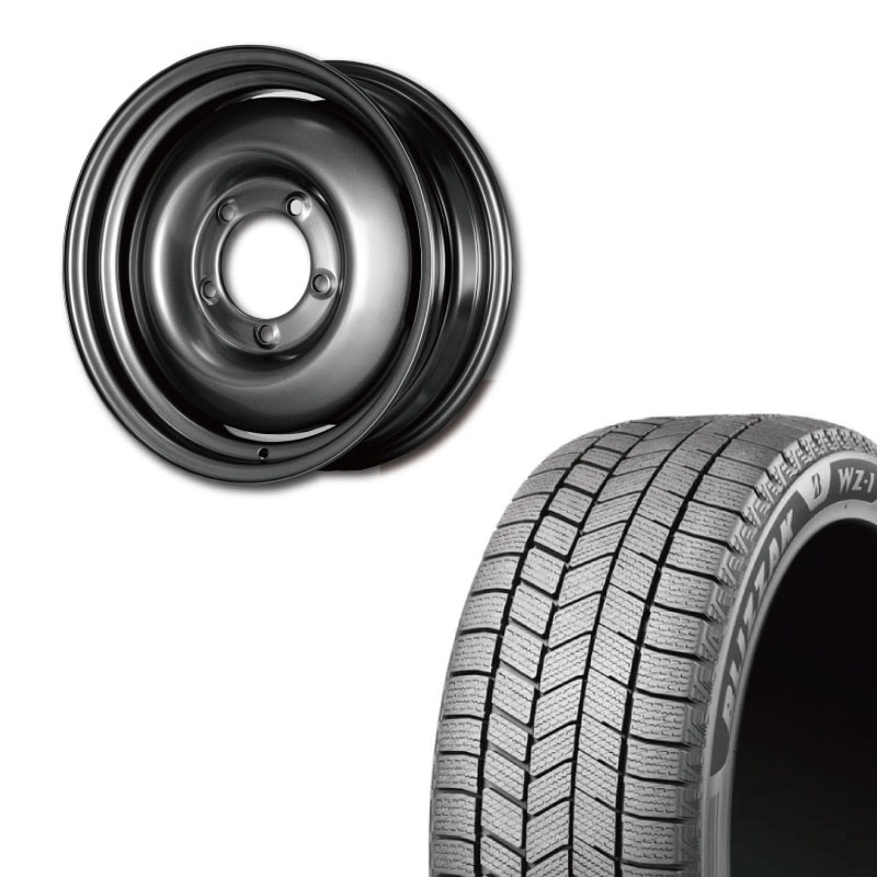 215/70R16 JAOS　ホイールスタッドレスセット 215/70R16 選べるスタッドレスセット <br> オールドスタイルスチール