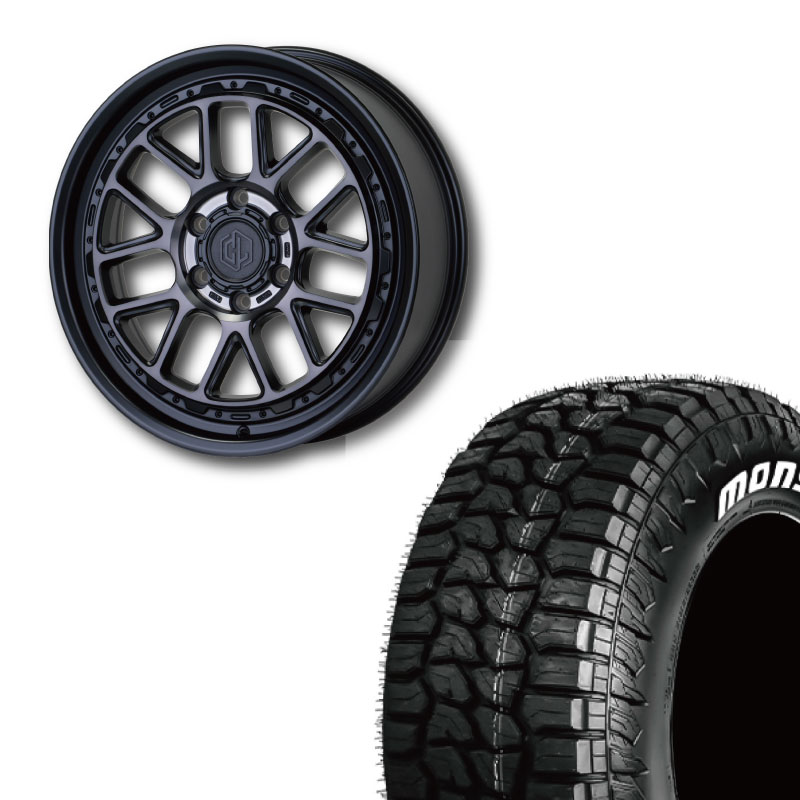 35×12.50R20 タイヤセット <br> UNIONRIM HH 20x8.5J +55 139.7 6H MB <