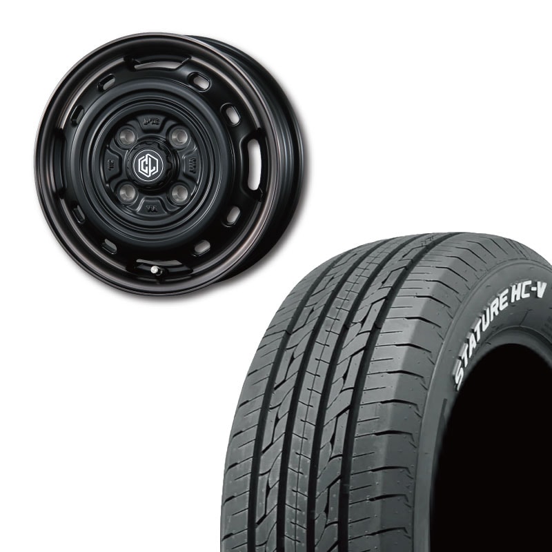145/80R12 選べるタイヤセット <br> UNIONRIM TX 12×3.5J +44