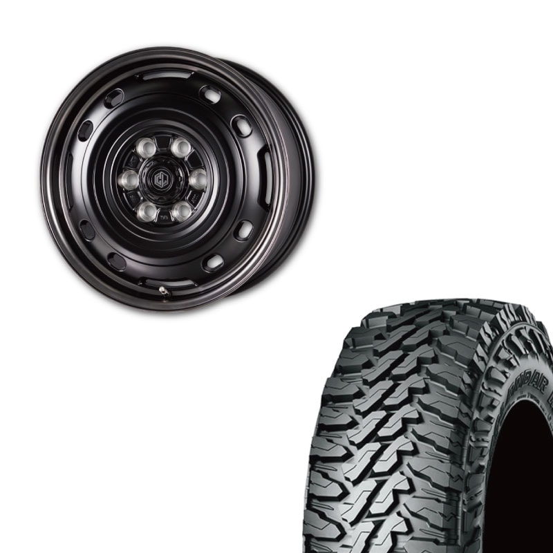 桟原様リクエスト分 275/65R18 選べるタイヤセット <br>UNIONRIM TX <br> 18インチ 7.5J +