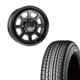 【売り切り特価】<br>215/65R16<br> 選べるタイヤセット <br> KG Wheels KW01-02 <br>16×6.5J +38 139.7 6H <br>200系ハイエース<br> 4本価格  