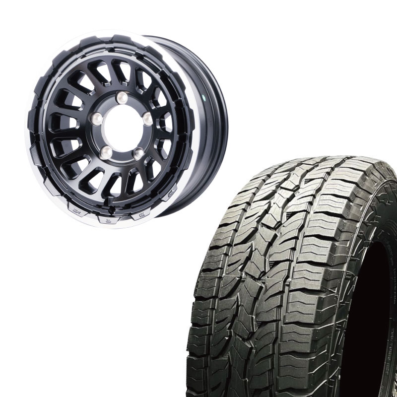 225/70R16 選べるタイヤセット <br> UNIONRIM HR 16×6J -5 139.7 5H <br> 1本価格 シエラ シーエルリンク
