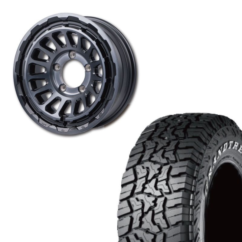 225/75R16 選べるタイヤセット <br> UNIONRIM HR 16×6J -5 139.7