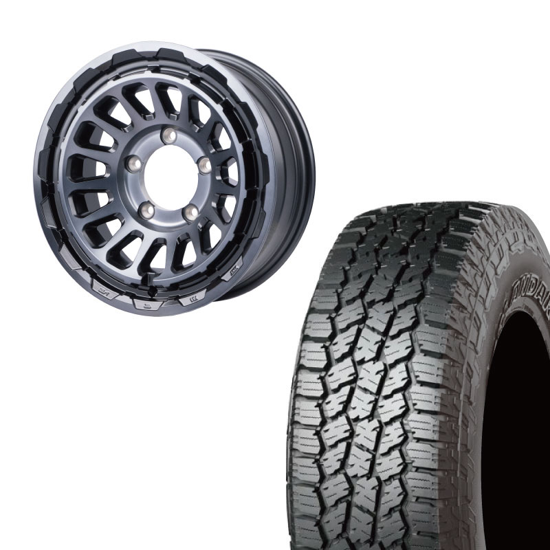 225/75R16 選べるタイヤセット <br> UNIONRIM HR 16×6J -5 139.7 5H