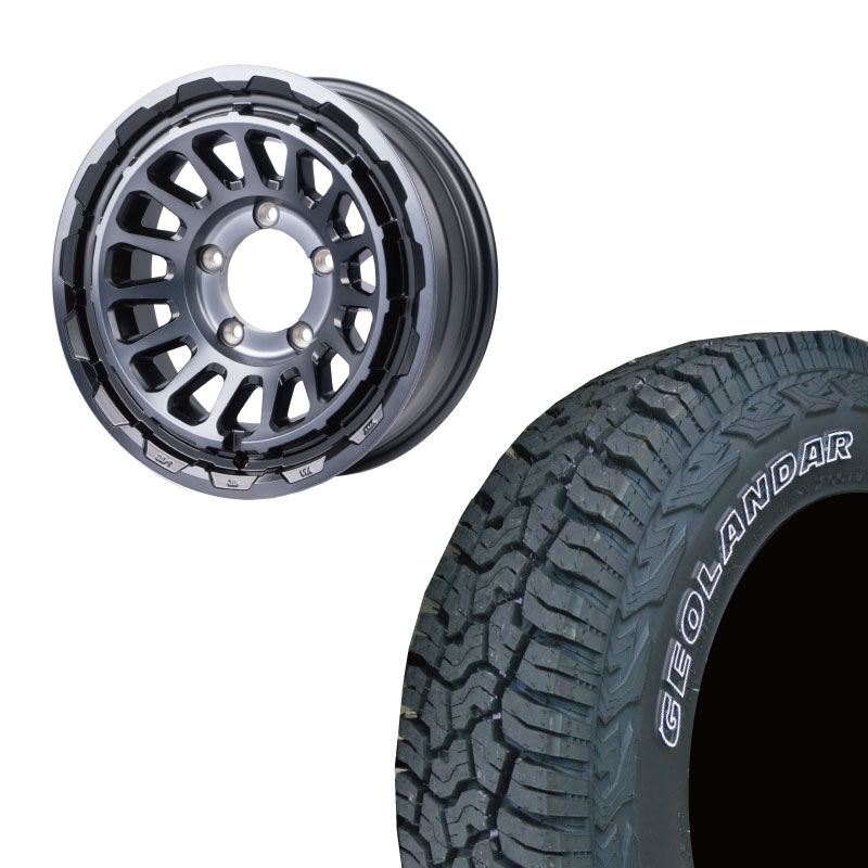 225/75R16 選べるタイヤセット / UNIONRIM HR 16×6J -5 139.7 5H