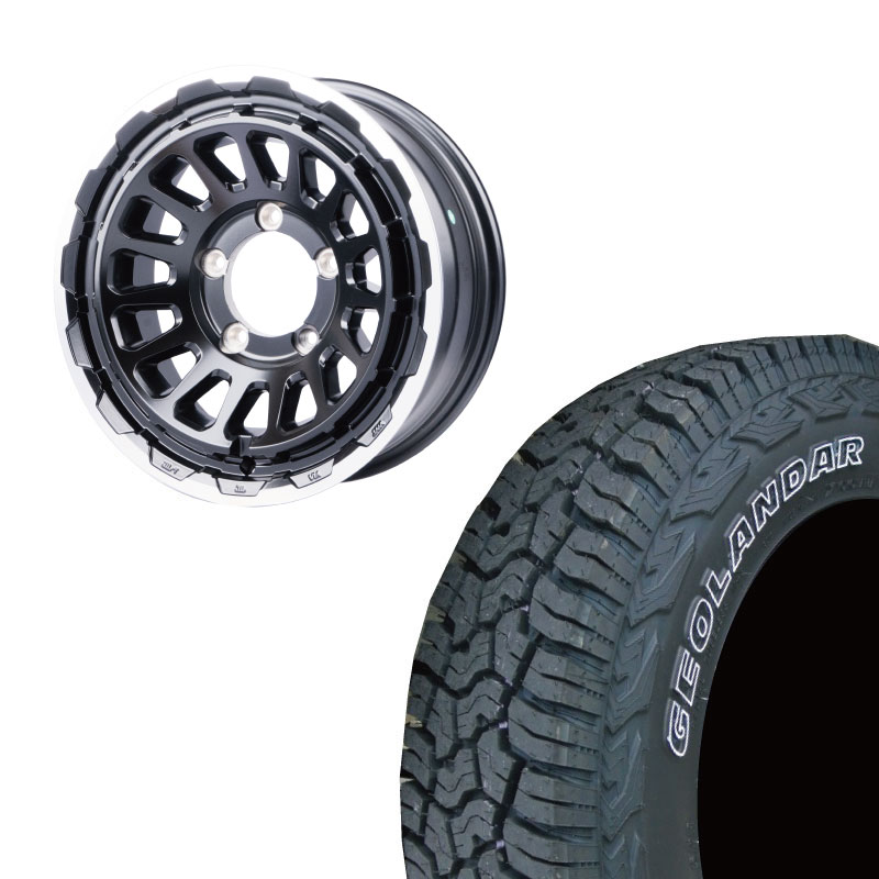 225/75R16 選べるタイヤセット <br> UNIONRIM HR 16×6J -5 139.7 5H