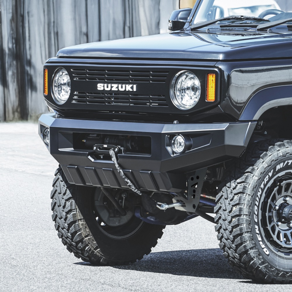 【開封・未使用】スズキ ジムニーシエラ JB64 JB74 バンパー 2個セット JB64/JB74/JC74】オールド スタイル バンパー スキッドプレート