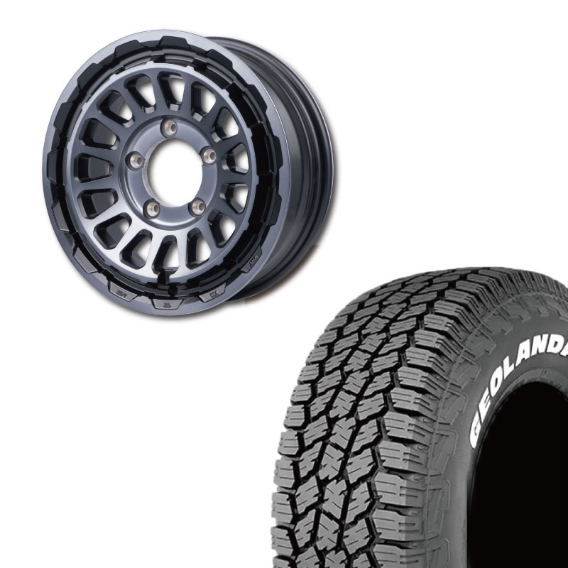 ジムニー用アルミ付　175/80R16 2022製　美品 175/80R16<br> 選べるタイヤセット <br>【純正車輌 適合】<br