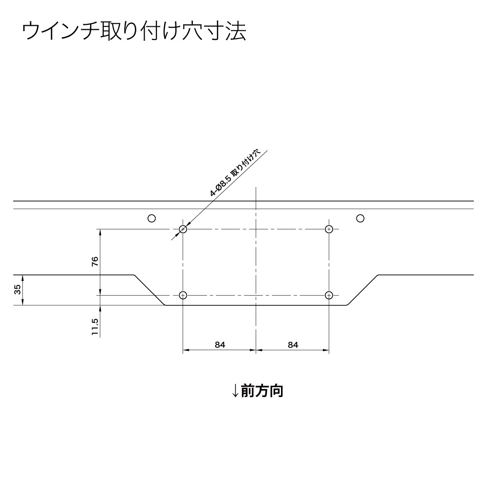 ウインチマウントキット <br> ジムニー JB64 <br> シエラ JB74 ノマドJC74