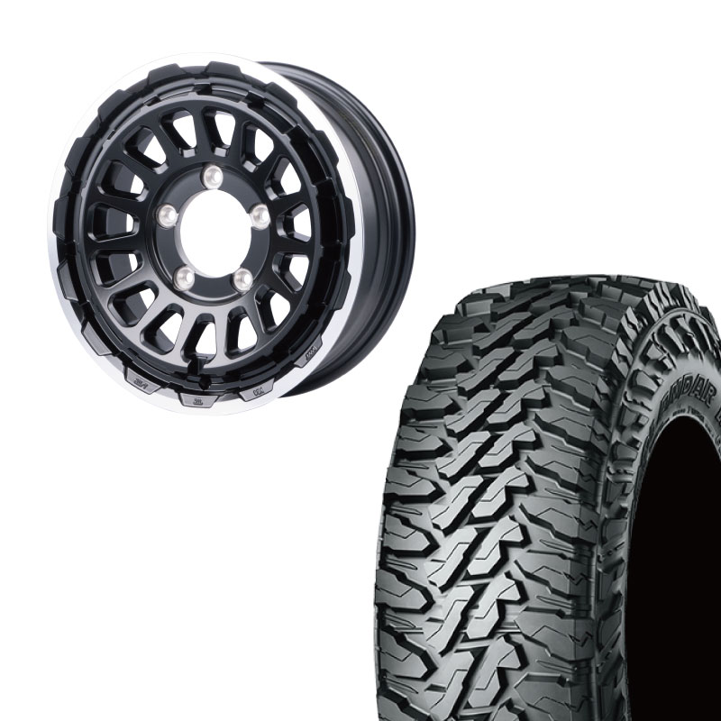 185/85R16 選べるタイヤセット / UNIONRIM HR 16×5.5J +20 139.7