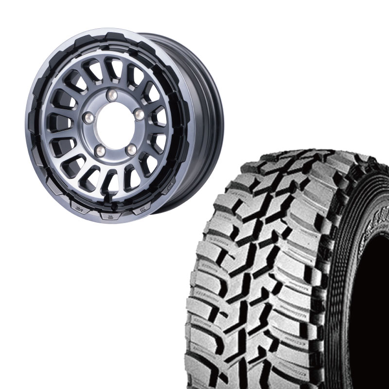 225/75R16<br> 選べるタイヤセット <br>【3インチUP 推奨】<br 