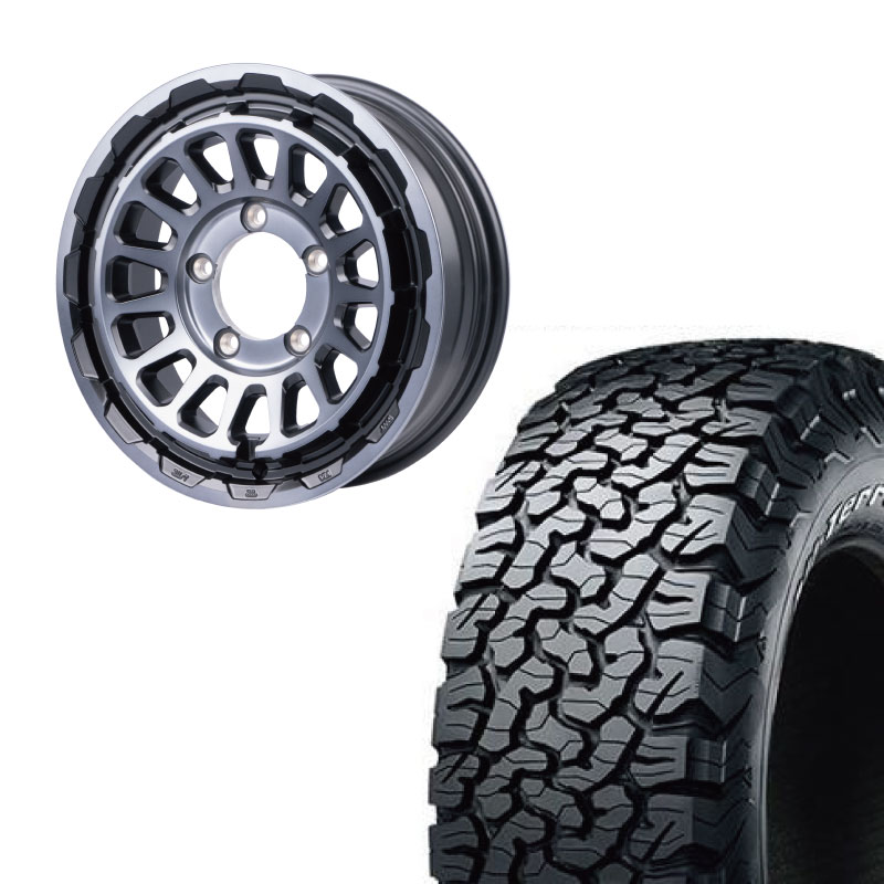 225/75R16 選べるタイヤセット <br> UNIONRIM HR 16×5.5J +20
