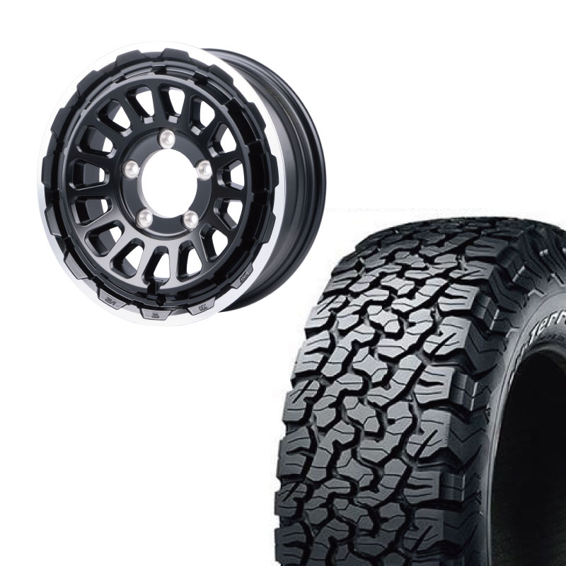 225/75R16 選べるタイヤセット / KG Wheels KW01-01 16×5.5J +20