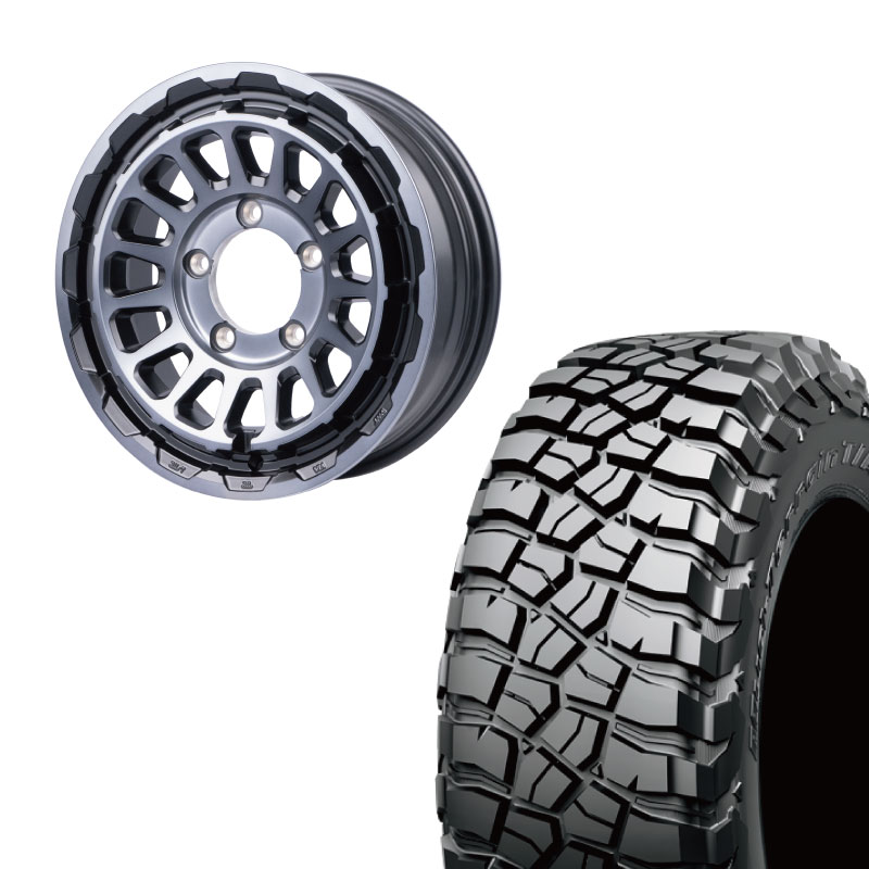 225/75R16 選べるタイヤセット <br> UNIONRIM HR 16×5.5J +20 225/75R16 選べるタイヤセット <br> UNIONRIM HR 16×5.5J +20