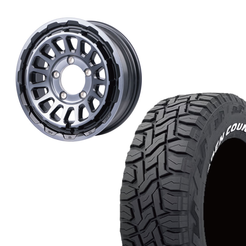225/70R16 選べるタイヤセット <br> UNIONRIM HR 16×5.5J +20