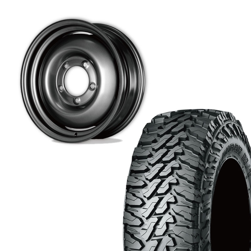 ジムニー　16インチ　スペアタイヤホイールセット1本 185/85R16 OPEN COUNTRY 純正車高OK ジムニー JB64 現行 タイヤホイール5本セット