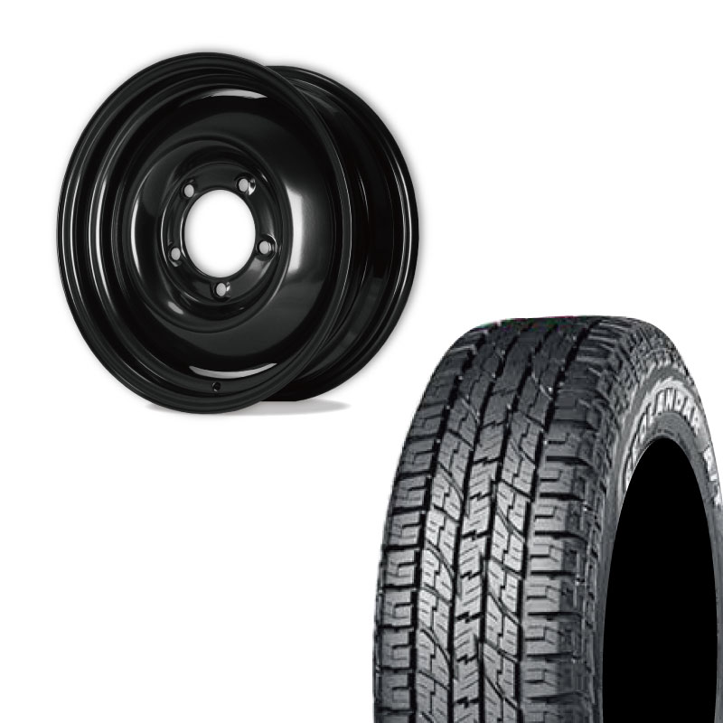 185/85R16 105/103L LT タイヤ、スチールホイール（5穴）付き 数量限定アウトレット】<br>185/85R16<br> 選べるタイヤセット <br