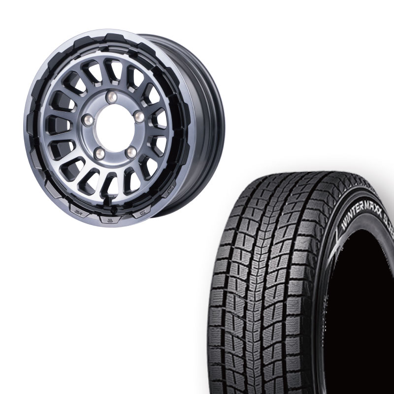 225/70R16 選べるスタッドレスセット / UNIONRIM HR 16×5.5J +20